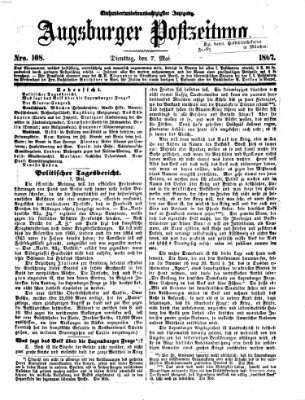 Augsburger Postzeitung Dienstag 7. Mai 1867