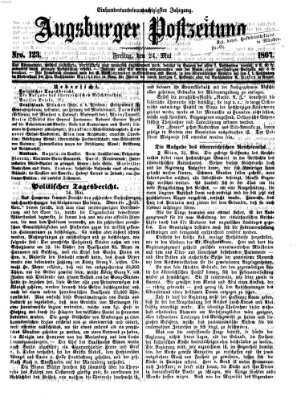 Augsburger Postzeitung Freitag 24. Mai 1867