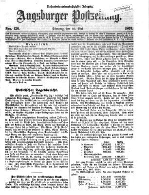 Augsburger Postzeitung Dienstag 28. Mai 1867