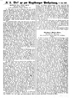 Augsburger Postzeitung Mittwoch 9. Januar 1867