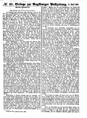 Augsburger Postzeitung Samstag 13. April 1867