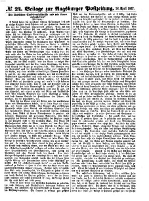 Augsburger Postzeitung Freitag 26. April 1867