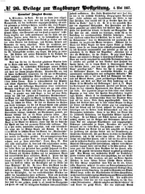 Augsburger Postzeitung Samstag 4. Mai 1867