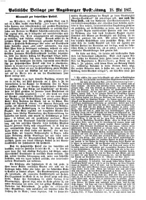 Augsburger Postzeitung Samstag 18. Mai 1867