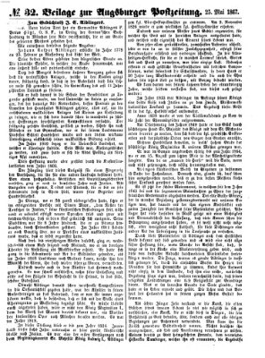 Augsburger Postzeitung Samstag 25. Mai 1867