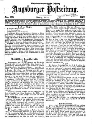 Augsburger Postzeitung Montag 8. Juli 1867