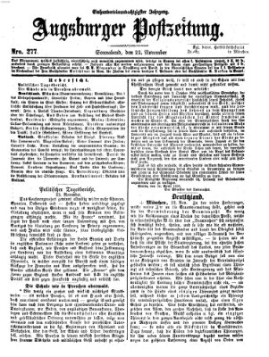 Augsburger Postzeitung Samstag 23. November 1867