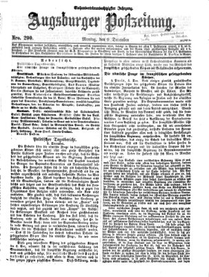 Augsburger Postzeitung Montag 9. Dezember 1867