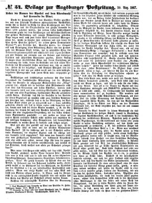 Augsburger Postzeitung Freitag 30. August 1867