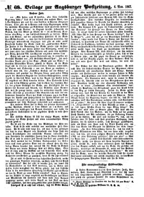 Augsburger Postzeitung Mittwoch 6. November 1867