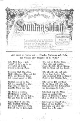 Augsburger Sonntagsblatt (Augsburger Postzeitung) Sonntag 6. Januar 1867