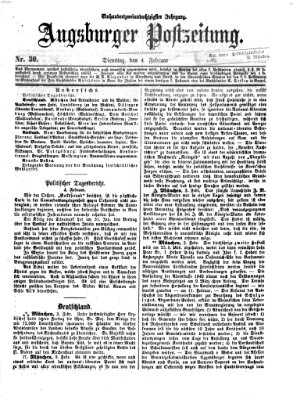 Augsburger Postzeitung Dienstag 4. Februar 1868