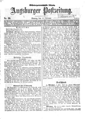 Augsburger Postzeitung Montag 10. Februar 1868