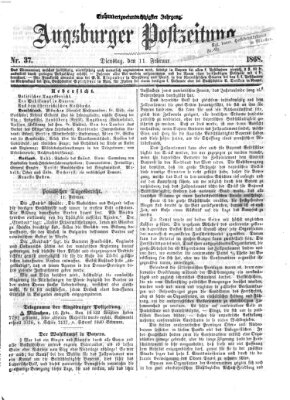 Augsburger Postzeitung Dienstag 11. Februar 1868