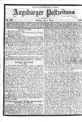 Augsburger Postzeitung Montag 9. März 1868