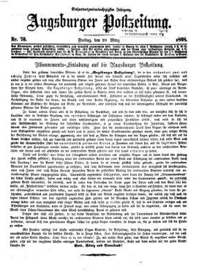 Augsburger Postzeitung Freitag 20. März 1868