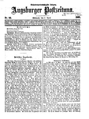 Augsburger Postzeitung Mittwoch 8. April 1868