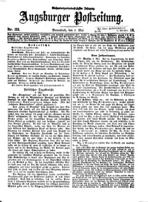 Augsburger Postzeitung Samstag 9. Mai 1868