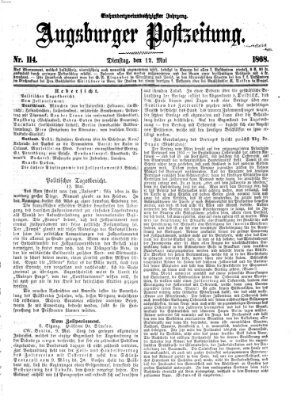 Augsburger Postzeitung Dienstag 12. Mai 1868