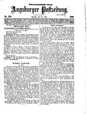 Augsburger Postzeitung Freitag 29. Mai 1868