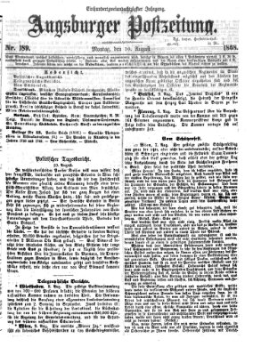 Augsburger Postzeitung Montag 10. August 1868