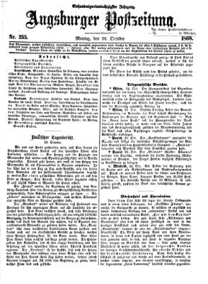 Augsburger Postzeitung Montag 26. Oktober 1868