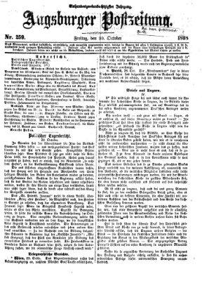 Augsburger Postzeitung Freitag 30. Oktober 1868