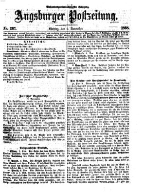 Augsburger Postzeitung Montag 9. November 1868