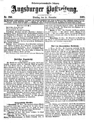 Augsburger Postzeitung Dienstag 24. November 1868