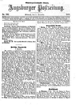 Augsburger Postzeitung Mittwoch 9. Dezember 1868