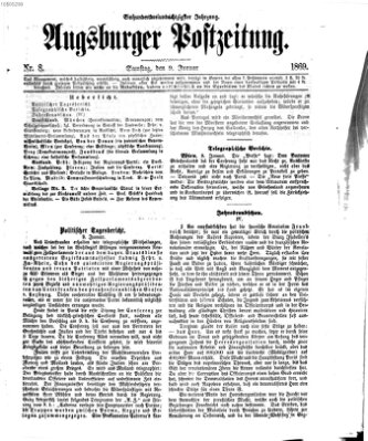 Augsburger Postzeitung Samstag 9. Januar 1869