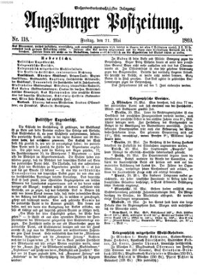 Augsburger Postzeitung Freitag 21. Mai 1869