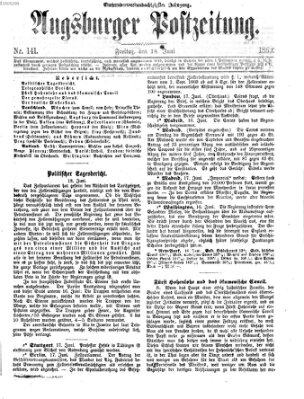 Augsburger Postzeitung Freitag 18. Juni 1869