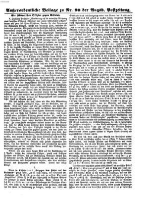 Augsburger Postzeitung Samstag 17. April 1869