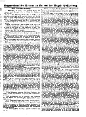 Augsburger Postzeitung Samstag 24. April 1869