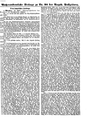 Augsburger Postzeitung Dienstag 27. April 1869