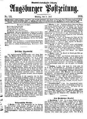 Augsburger Postzeitung Montag 5. Juli 1869