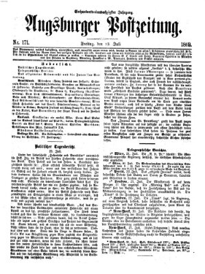 Augsburger Postzeitung Freitag 23. Juli 1869