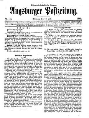 Augsburger Postzeitung Mittwoch 28. Juli 1869