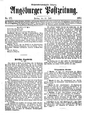 Augsburger Postzeitung Freitag 30. Juli 1869