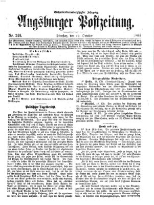 Augsburger Postzeitung Dienstag 19. Oktober 1869