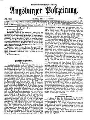 Augsburger Postzeitung Montag 6. Dezember 1869