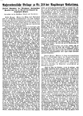 Augsburger Postzeitung Donnerstag 16. September 1869