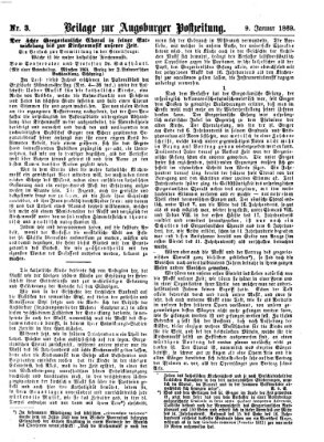 Augsburger Postzeitung. Beilage zur Augsburger Postzeitung (Augsburger Postzeitung) Samstag 9. Januar 1869