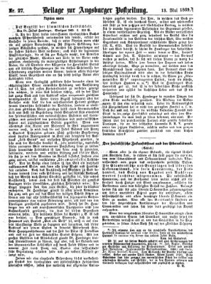 Augsburger Postzeitung. Beilage zur Augsburger Postzeitung (Augsburger Postzeitung) Donnerstag 13. Mai 1869