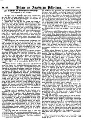 Augsburger Postzeitung. Beilage zur Augsburger Postzeitung (Augsburger Postzeitung) Mittwoch 26. Mai 1869