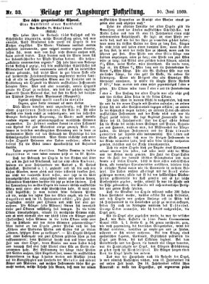 Augsburger Postzeitung. Beilage zur Augsburger Postzeitung (Augsburger Postzeitung) Mittwoch 30. Juni 1869