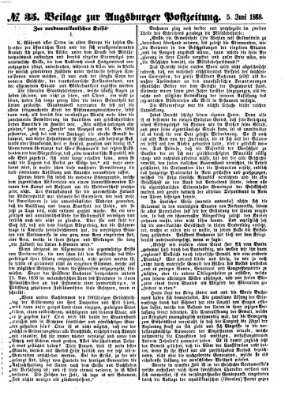 Augsburger Postzeitung. Beilage zur Augsburger Postzeitung (Augsburger Postzeitung) Freitag 5. Juni 1868