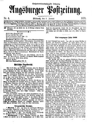 Augsburger Postzeitung Mittwoch 5. Januar 1870