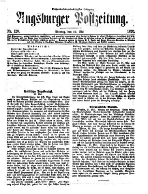 Augsburger Postzeitung Montag 23. Mai 1870